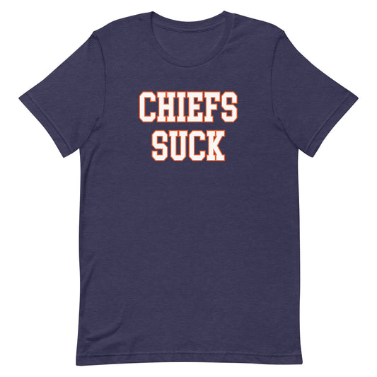 Chiefs Suck Shirt - Raiders Rivalry Shirt Black Heather