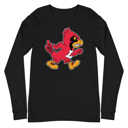 Vintage Louisville Toddler T Shirt - 1940s Marching Cardinal Mascot Art 2T / Black