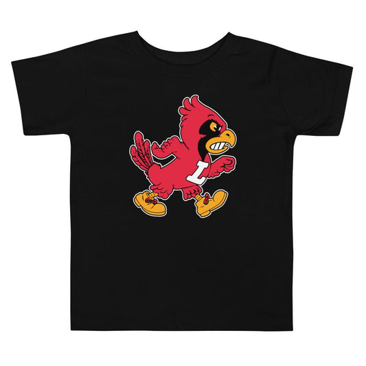 Vintage Louisville Baby T Shirt - 1940s Marching Cardinal Mascot Art 6-12m / White