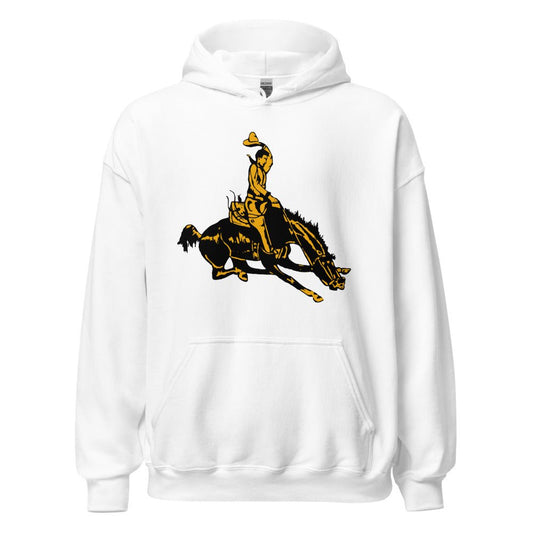 Vintage Wyoming Cowboys Hoodie - 1940s Classic Cowboy Art – Rivalry Week