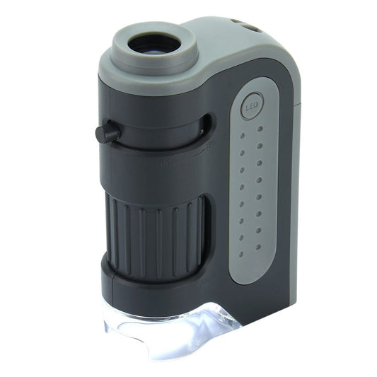 MicroFlip™ 100x-250x LED UV Pocket Microscope Kit, 24 Prepared Slides –  Carson Optical