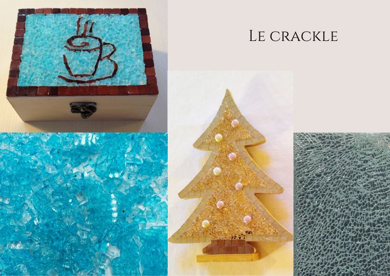 L'infini des matériaux pour la mosaïque : le crackle