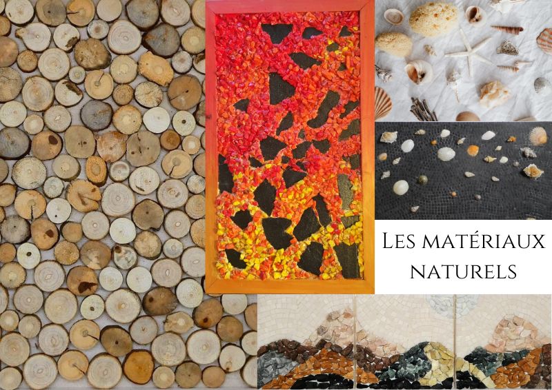 L'infini des matériaux pour la mosaïque : les matériaux naturels