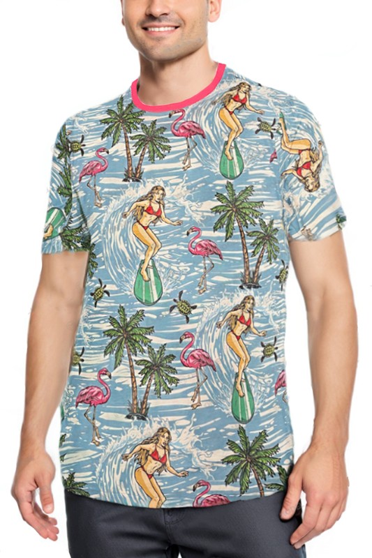 Allover Print Short Sleeve T-shirt