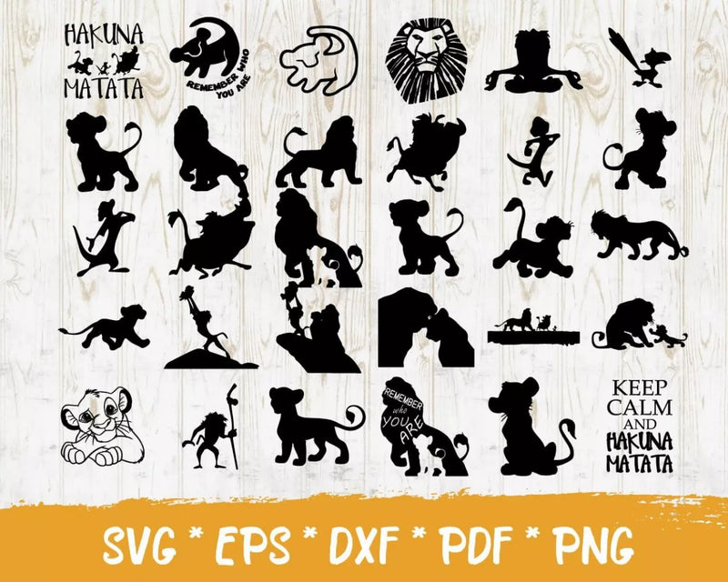 Lion King Svg Files for Cricut and Silhouette 85+ Clipart & Cut Files