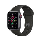Apple Watch Series SE 1 (2020) GPS + Cellular 40 mm - Aluminium Gris sidéral - Bracelet sport Noir