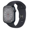 Apple Watch Series 8 (2022) GPS 45 mm - Aluminium Minuit - Bracelet sport Noir