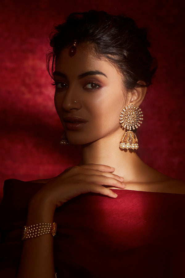 Women's Hoop-Style Jhumka Earrings – Naina and Noor