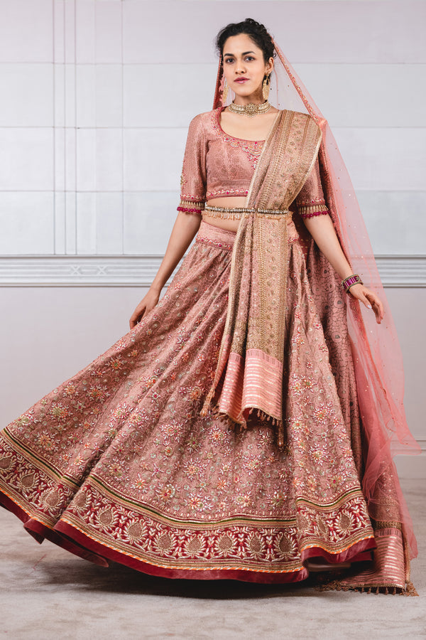 Black Velvet Brocade Lehenga Set – Anahyta Arora