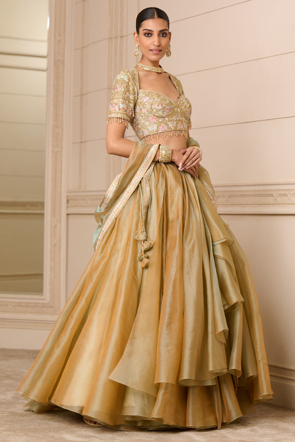 Skirt, Blouse, and Scarf – Tarun Tahiliani Official