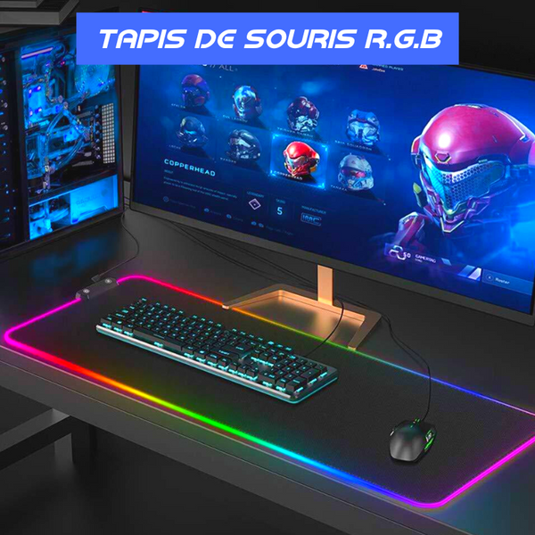 Tapis de Souris Personnalisable RGB 60x35 cm