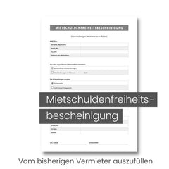 Mietschuldenfreiheitsbescheinigung