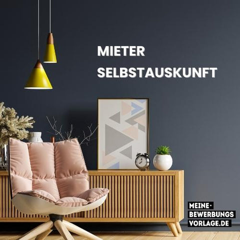 Mieter Selbstauskunft - Meine-Bewerbungsvorlage.de