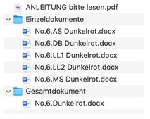 Dateistruktur der Vorlagen