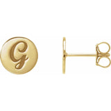 Personalise Your Style with Engraved Gold Initial Earrings