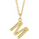 Make Your Mark with Our 18K Gold-Plated Initial Necklace - Personalised Just for You!