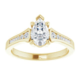 Accented Lab-Grown Diamond Engagement Ring with Premium Graded Lab-Grown Diamonds. Available from Jewels of St Leon Engagement Rings Australia