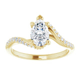 Accented Engagement Ring from the Modern Sleek Collection available from Jewels of St Leon Engagement Rings Australia