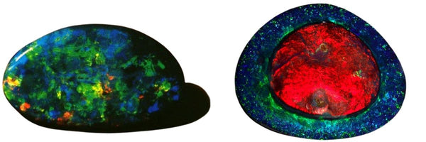 The Aurora Australis Opal found in 1938, is the most valuable opal with a harlequin pattern and the The Flame Queen Opal, found in 1918 at Lightning Ridge Australia.