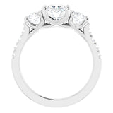 Side View of Lab-Grown Engagement Ring from Jewels of St Leon affordable Engagement Rings in Australia