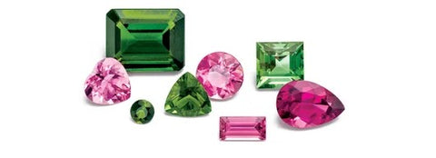 Tourmaline comes in a variety of colours, two stunning colours are pink and green.