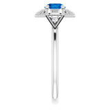 Reimagined Princess Diana Art-Deco Style Engagement Ring L4673-120 - Jewels of St Leon Engagement Rings Australia