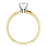 18K Gold and Platinum Diamond Solitaire Engagement Ring from Jewels of St Leon Engagement Rings Australia