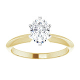 Diamond Solitaire Engagement Rings in 18K Yellow Gold and Platinum - Jewels of St Leon Engagement Rings Australia