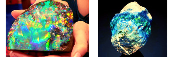 The Galaxy Opal discovered in Brazil in 1976 and The Halley's Comet Opal was discovered in 1986 in Lightning Ridge, NSW, Australia. 