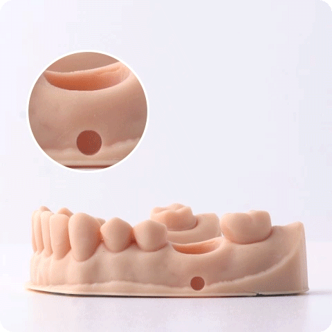 Resina Lavable al Agua Molde Dental Amarilla para 3D 1000