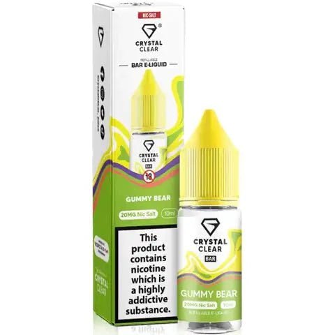 Crystal Clear Nic Salts 10ml- Pack of 10 - Best Vape Wholesale