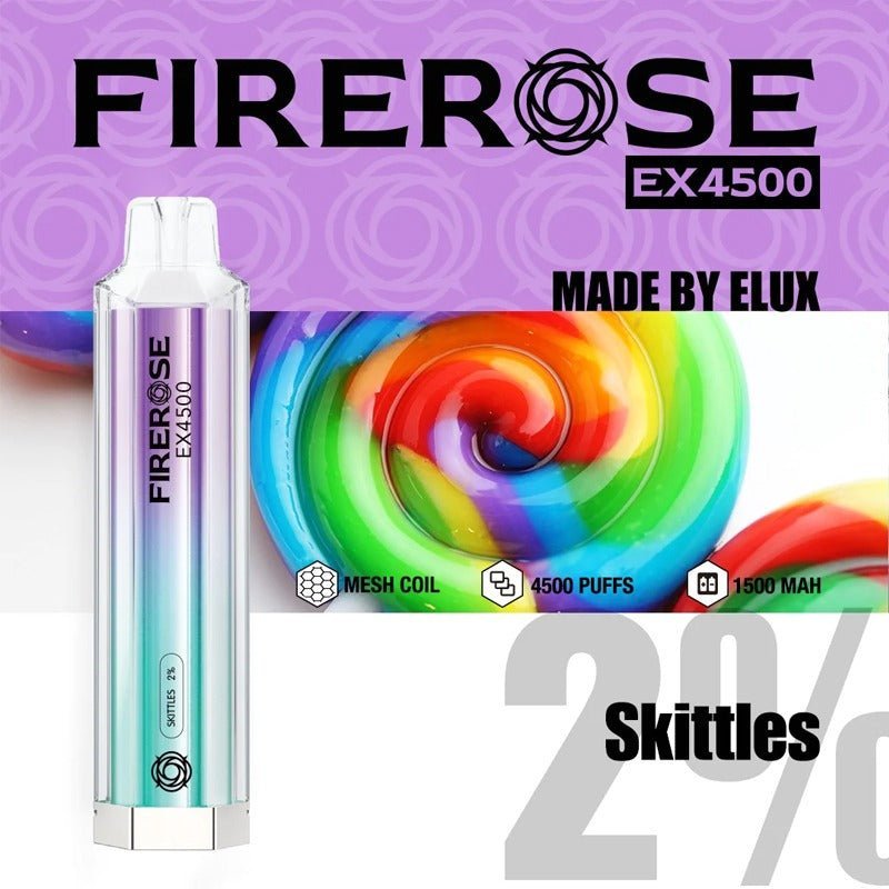 Firerose 4500 Puffs Disposable Vape Box of 10 - Best Vape Wholesale