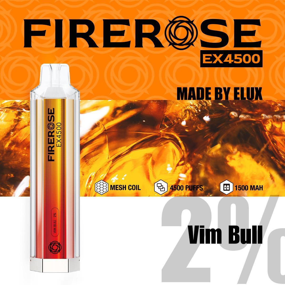 Firerose 4500 Puffs Disposable Vape Box of 10 - Best Vape Wholesale