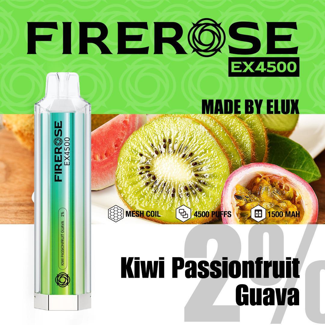 Firerose 4500 Puffs Disposable Vape Box of 10 - Best Vape Wholesale