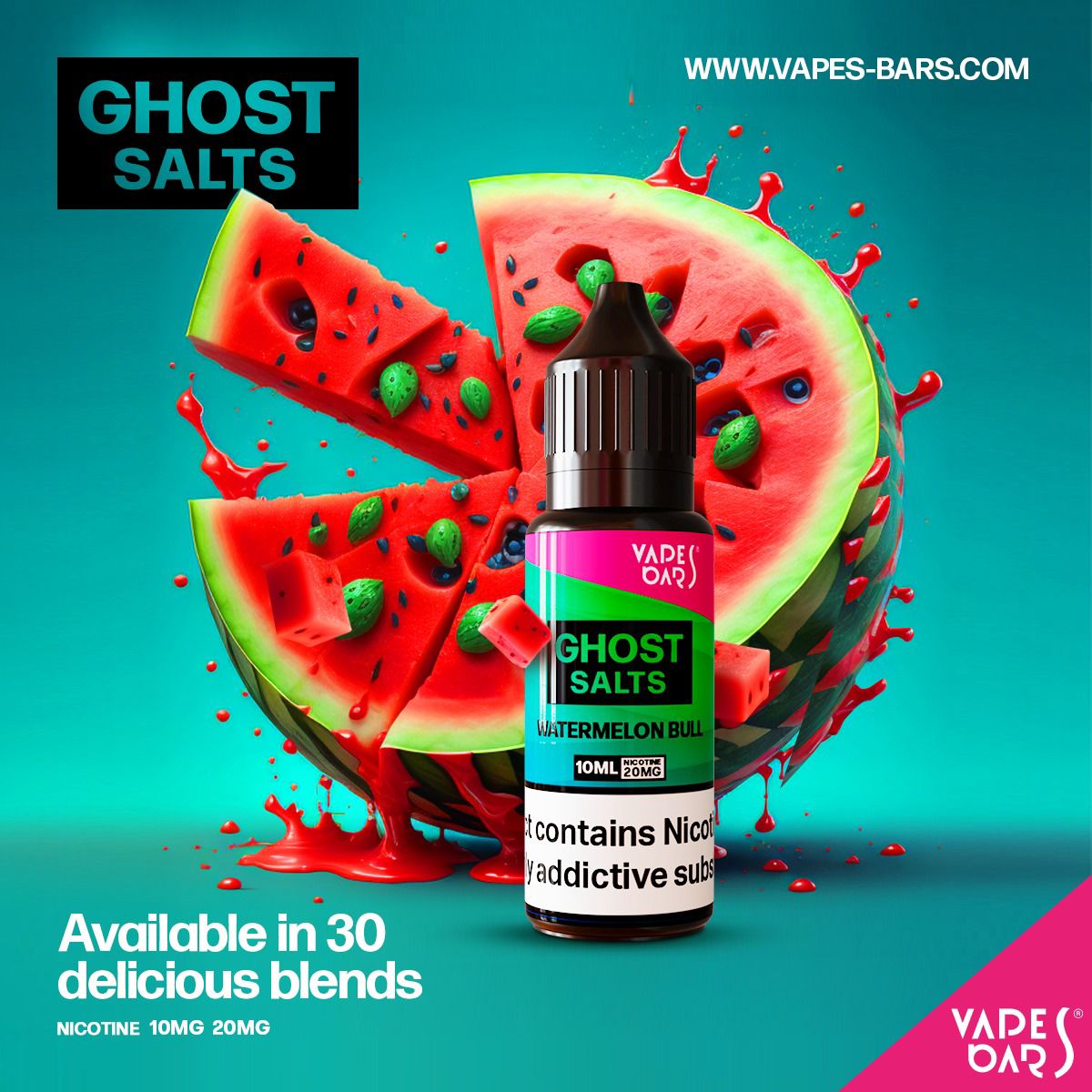 GHOST 3500 Nic Salts 10ml - Box of 10 - Best Vape Wholesale