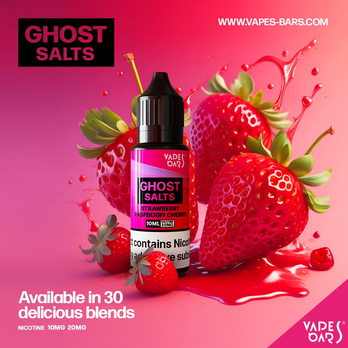 GHOST 3500 Nic Salts 10ml - Box of 10 - Best Vape Wholesale