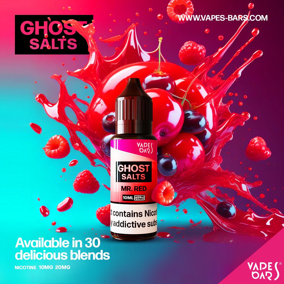 GHOST 3500 Nic Salts 10ml - Box of 10 - Best Vape Wholesale