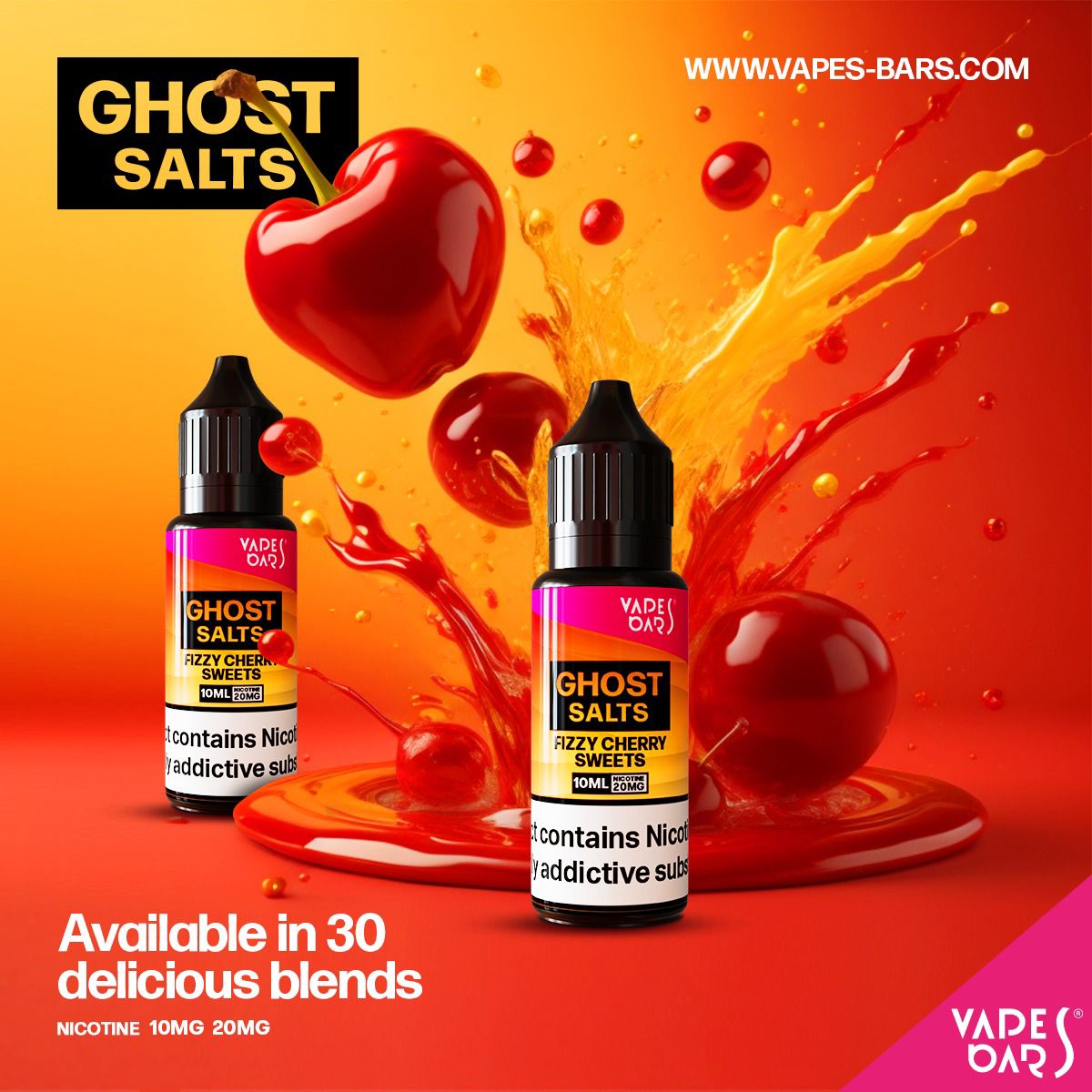 GHOST 3500 Nic Salts 10ml - Box of 10 - Best Vape Wholesale