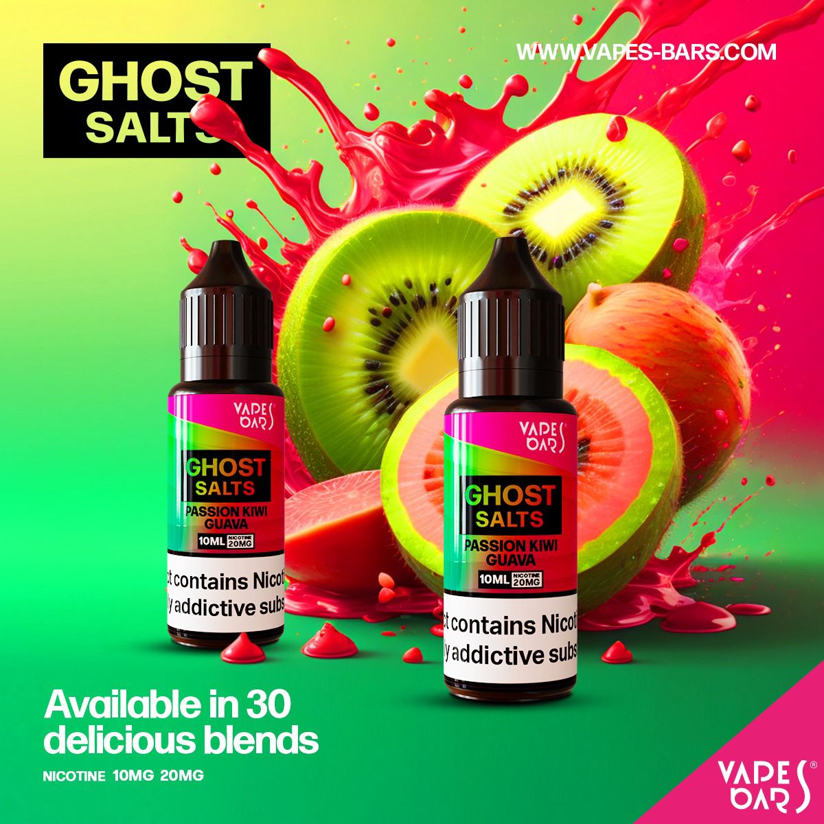 GHOST 3500 Nic Salts 10ml - Box of 10 - Best Vape Wholesale