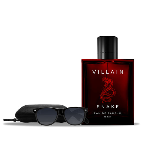 Villain Lethal Combo Classic 100ml Perfume & Durable Sunglasses for Men