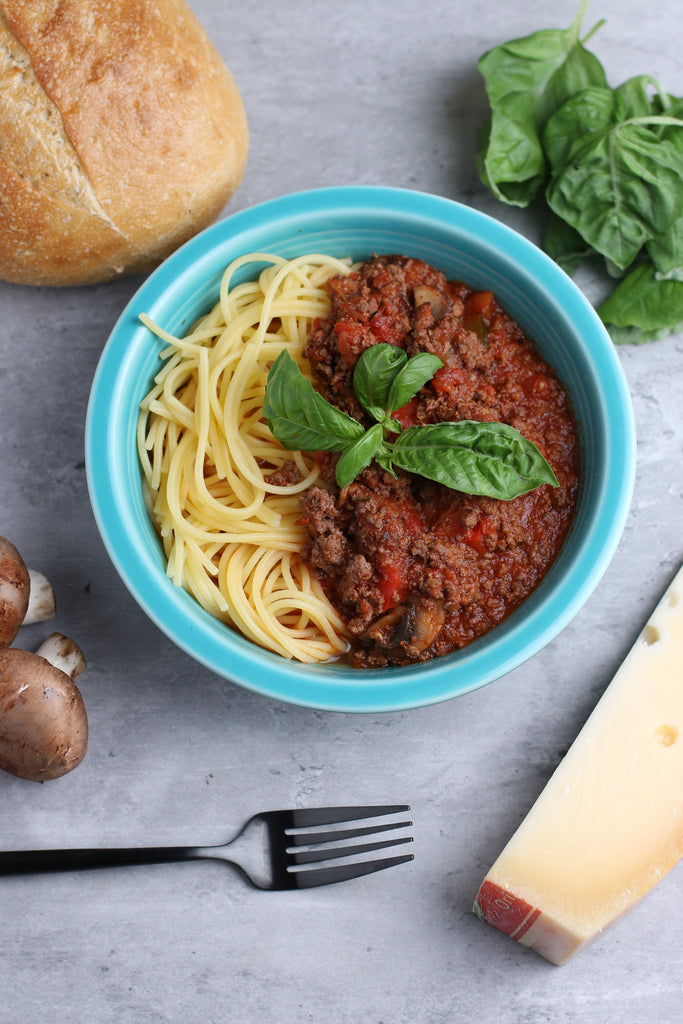 Grass-Fed Beef Spaghetti | Heather's Choice