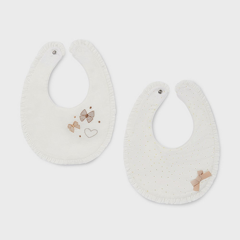 Set Di Due Bavette In Caldo Cotone Neonata MAYORAL 9150 - Luxurykids