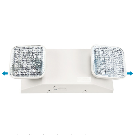 Emergency Light Fixture - LED Lamp Heads - 2 Watt
