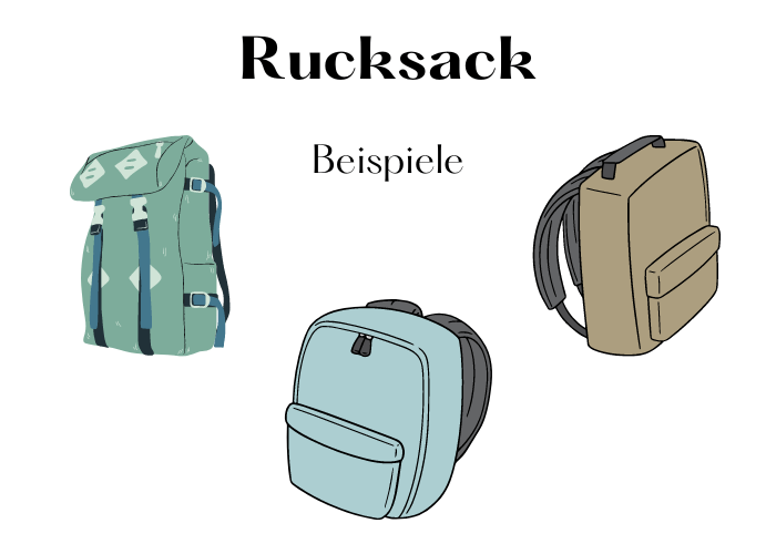 Rucksack Beispiele