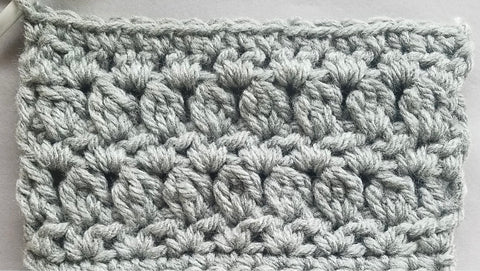 crochet stitch guide zig zag cluster step 7