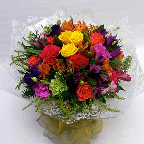 Bright Mix Flowers Wellington NZ Send Flowers Online Delivery Flower Shop Florist Wellington NZ_590x