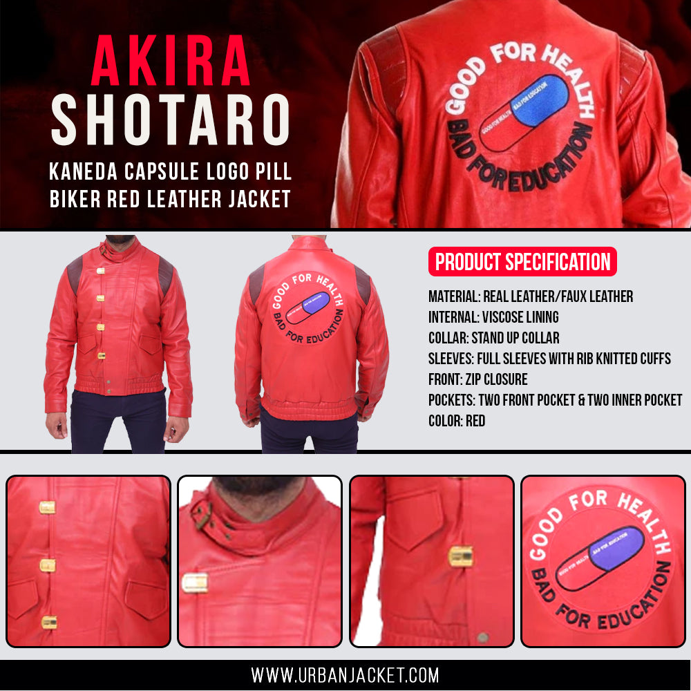 akira kaneda red leather jacket