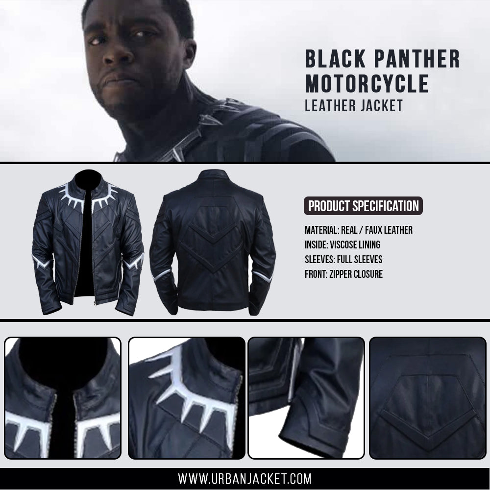 black panther leather jacket