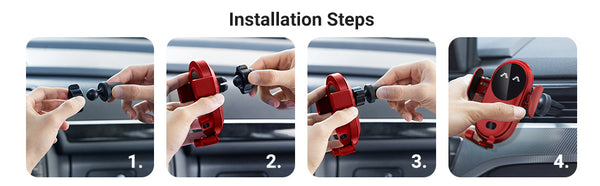 Smiley Wireless Car Charger Infrared temperature sensing