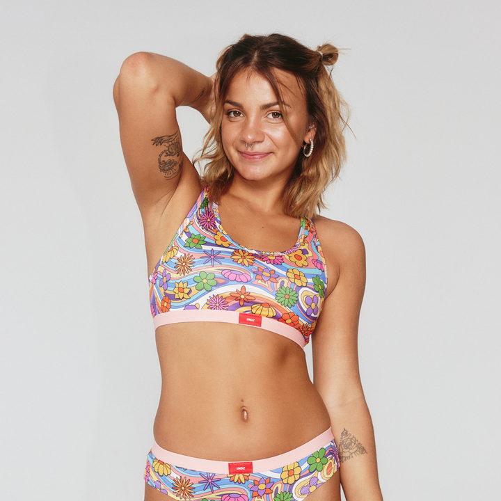 Hippie Sunset Fully Lined, Padded Sports Bra – The Boho Hippie Shop